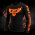 Black Long Sleeve - Orange Glow