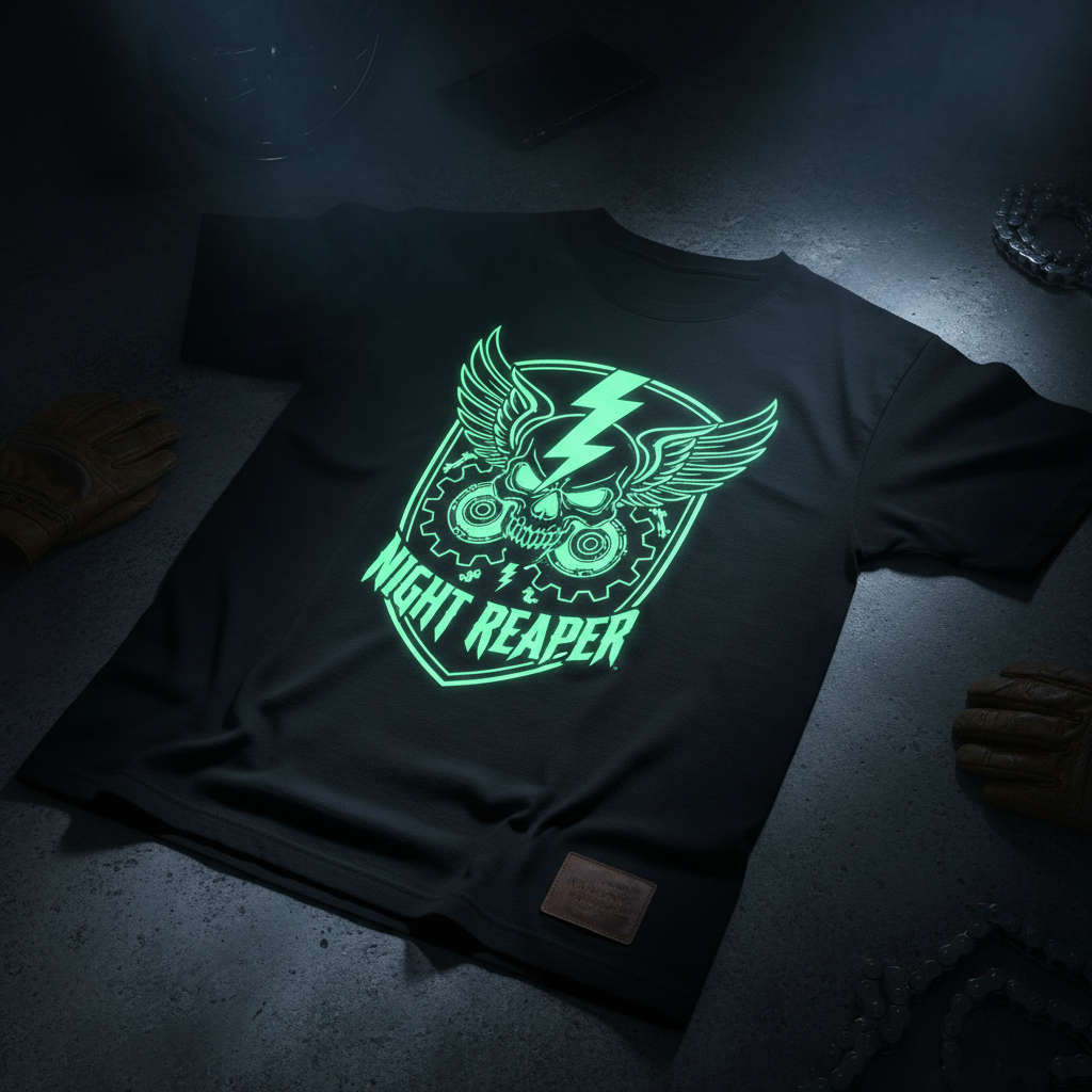 NightVoltGear Glow-In-The-Dark Logo Tee