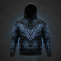 Eagle Wings All-Over Print Hoodie - Front