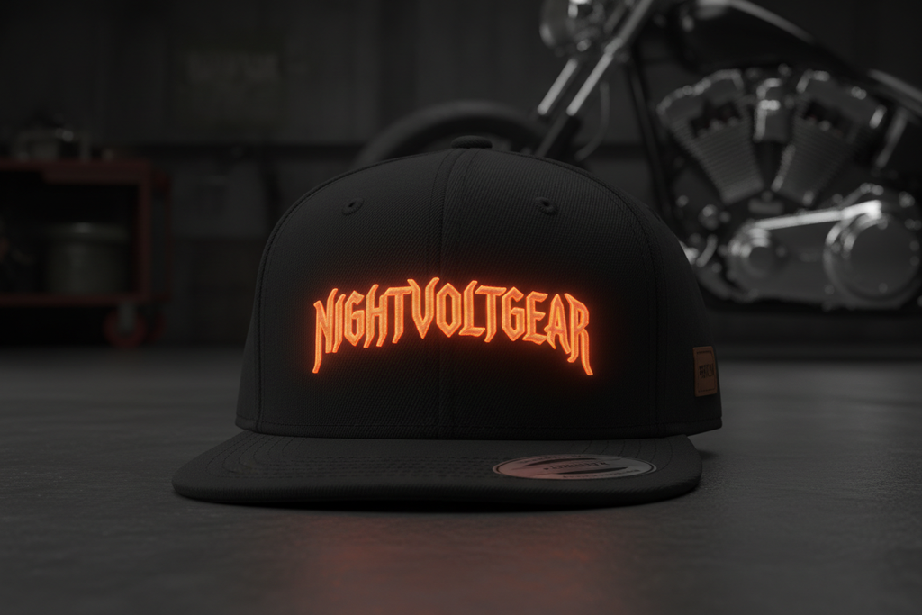 NIGHTVOLTGEAR Orange Glow Snapback